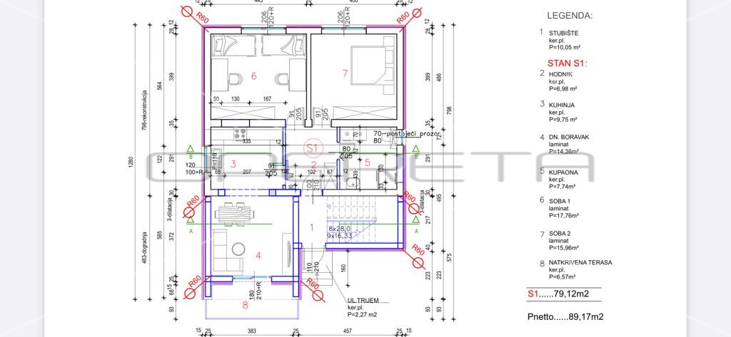 Квартира, 91 м², 235 804$ — FAKTOR