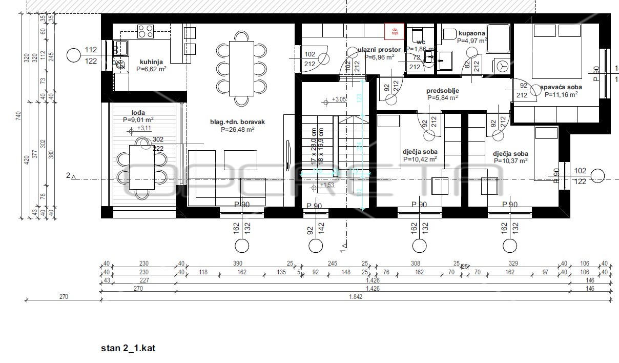 Квартира, 94 м², 251 101$ — FAKTOR