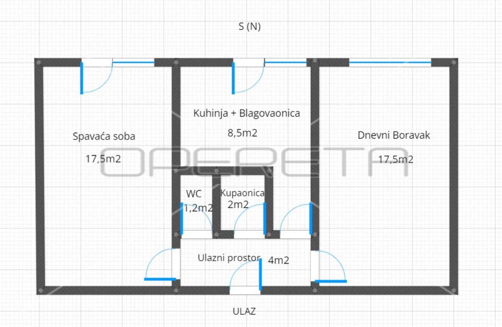 Квартира, 51 м², 173 163$ — FAKTOR