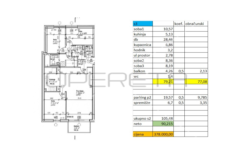 Квартира, 90 м², 439 301$ — FAKTOR