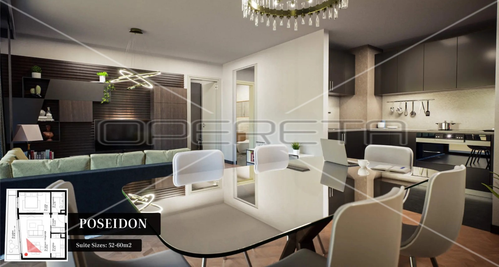 Квартира, 58 м², 289 546$ — FAKTOR
