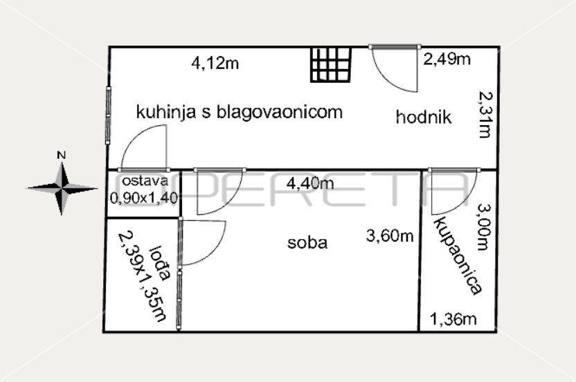 Квартира, 40 м², 180 137$ — FAKTOR