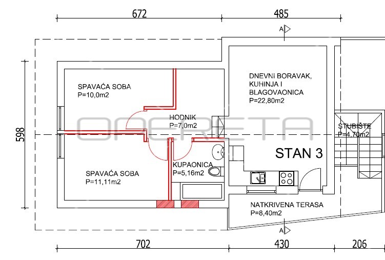 Квартира, 58 м², 222 376$ — FAKTOR