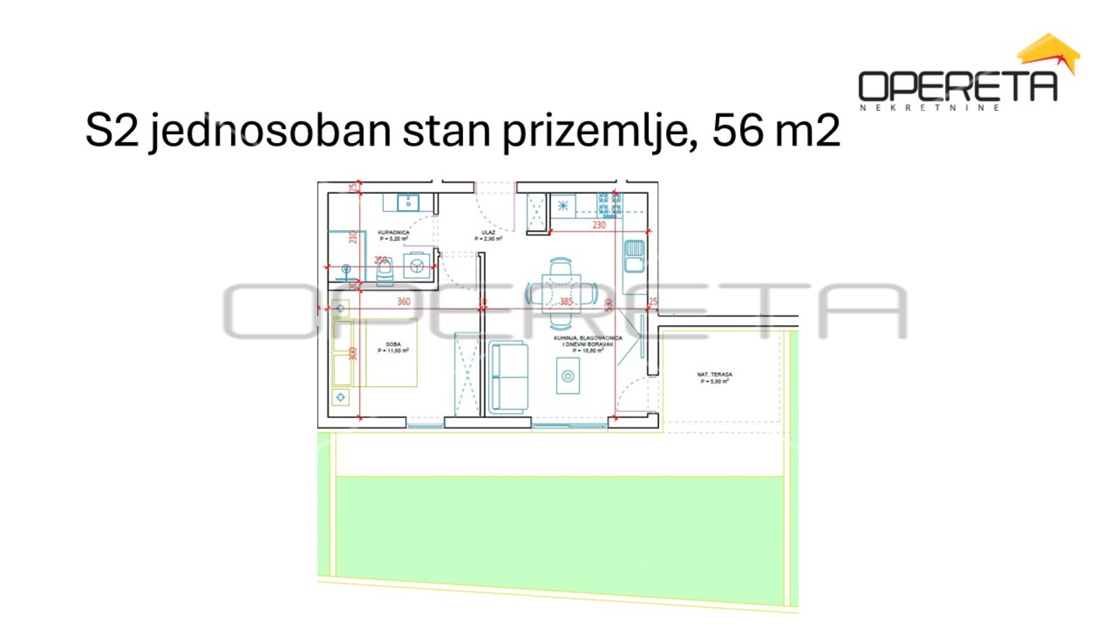 Квартира, 56 м², 227 786$ — FAKTOR