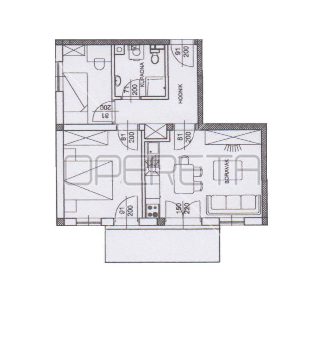 Квартира, 51 м², 126 201$ — FAKTOR
