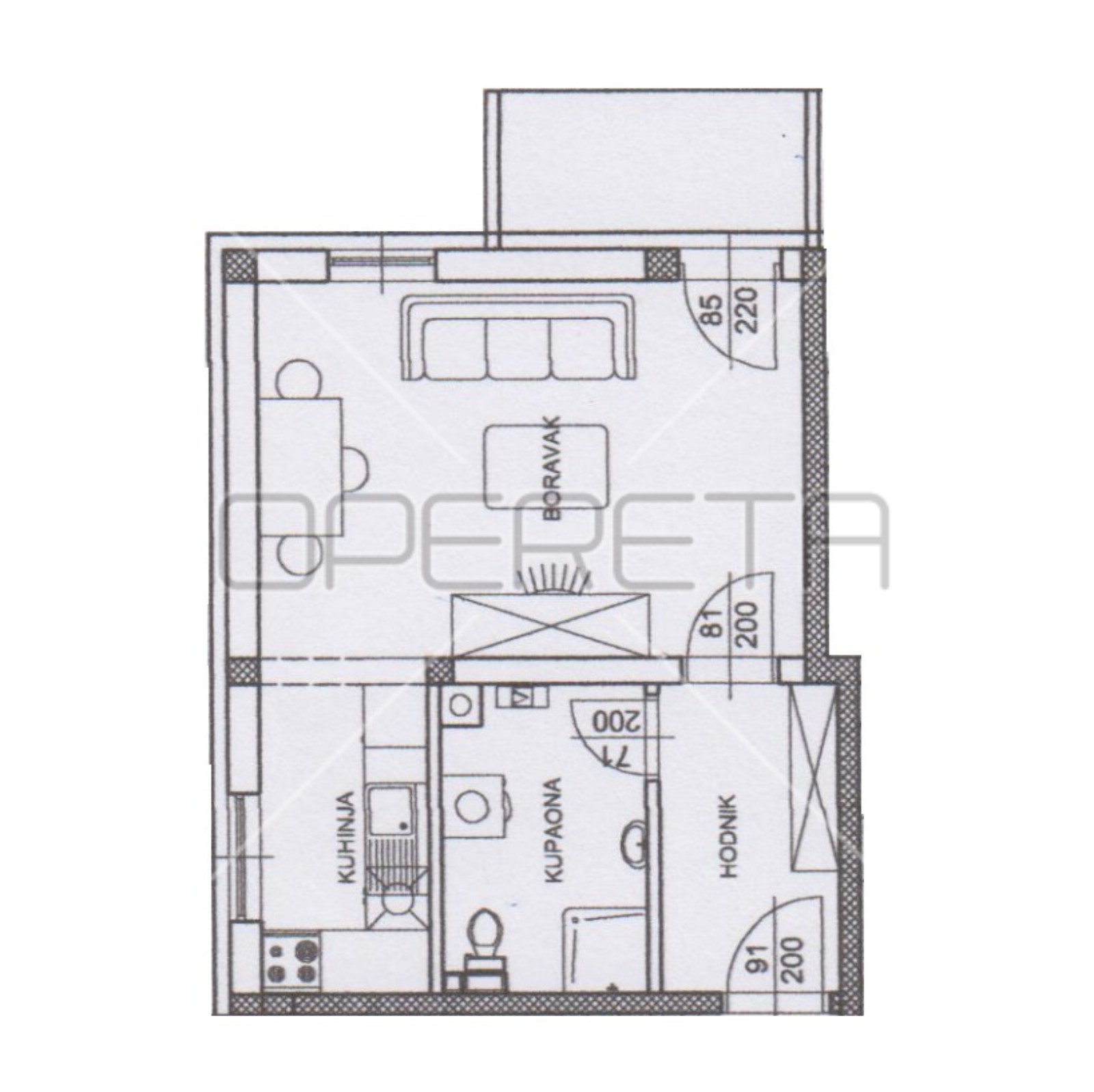 Квартира, 38 м², 94 181$ — FAKTOR