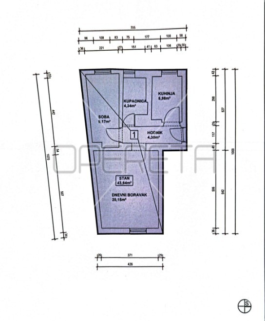 Квартира, 44 м², 255 097$ — FAKTOR