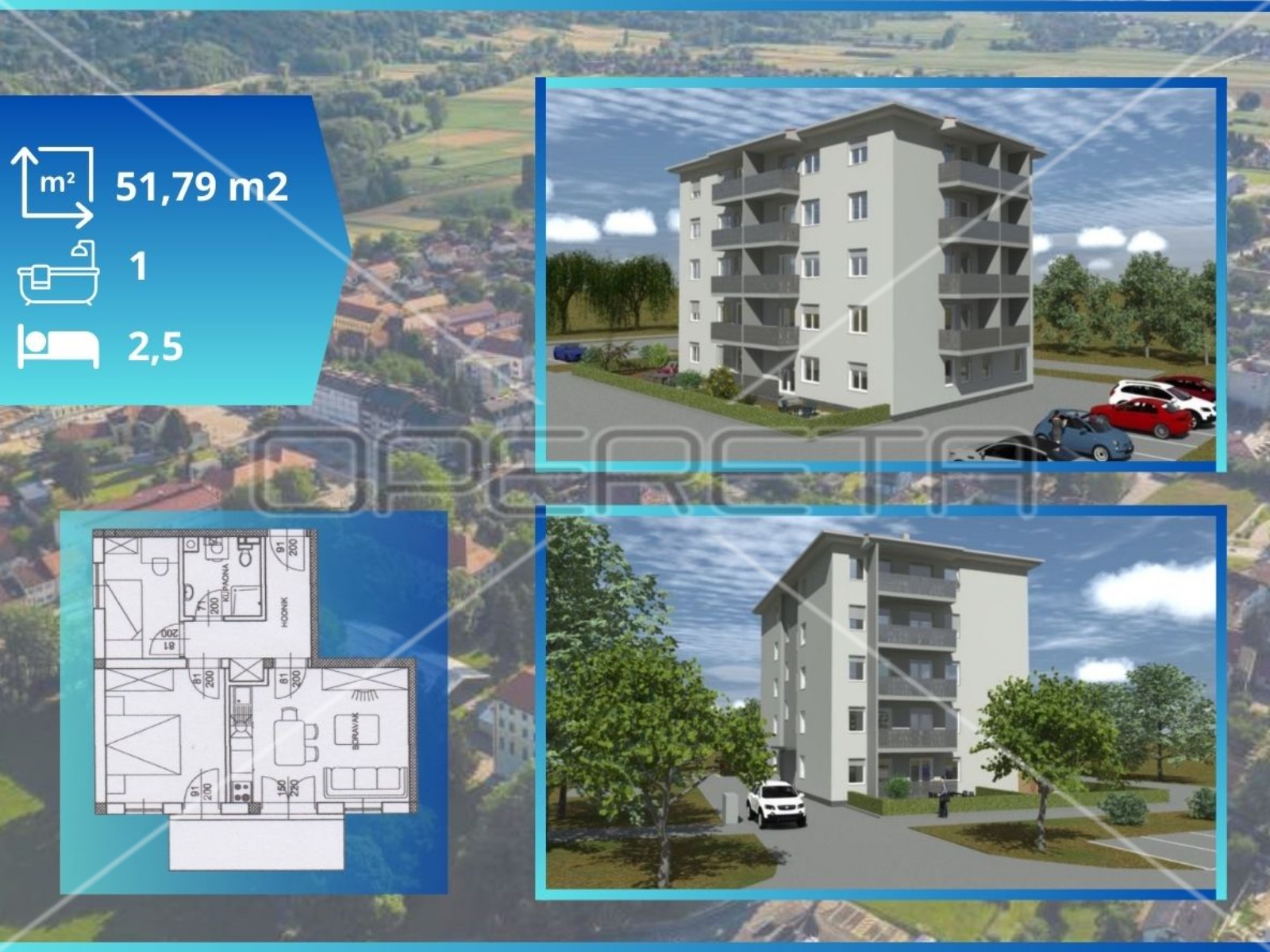 Квартира, 51 м², 126 201$ — FAKTOR
