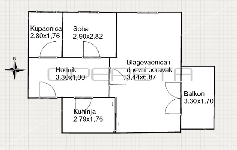 Квартира, 50 м², 147 595$ — FAKTOR