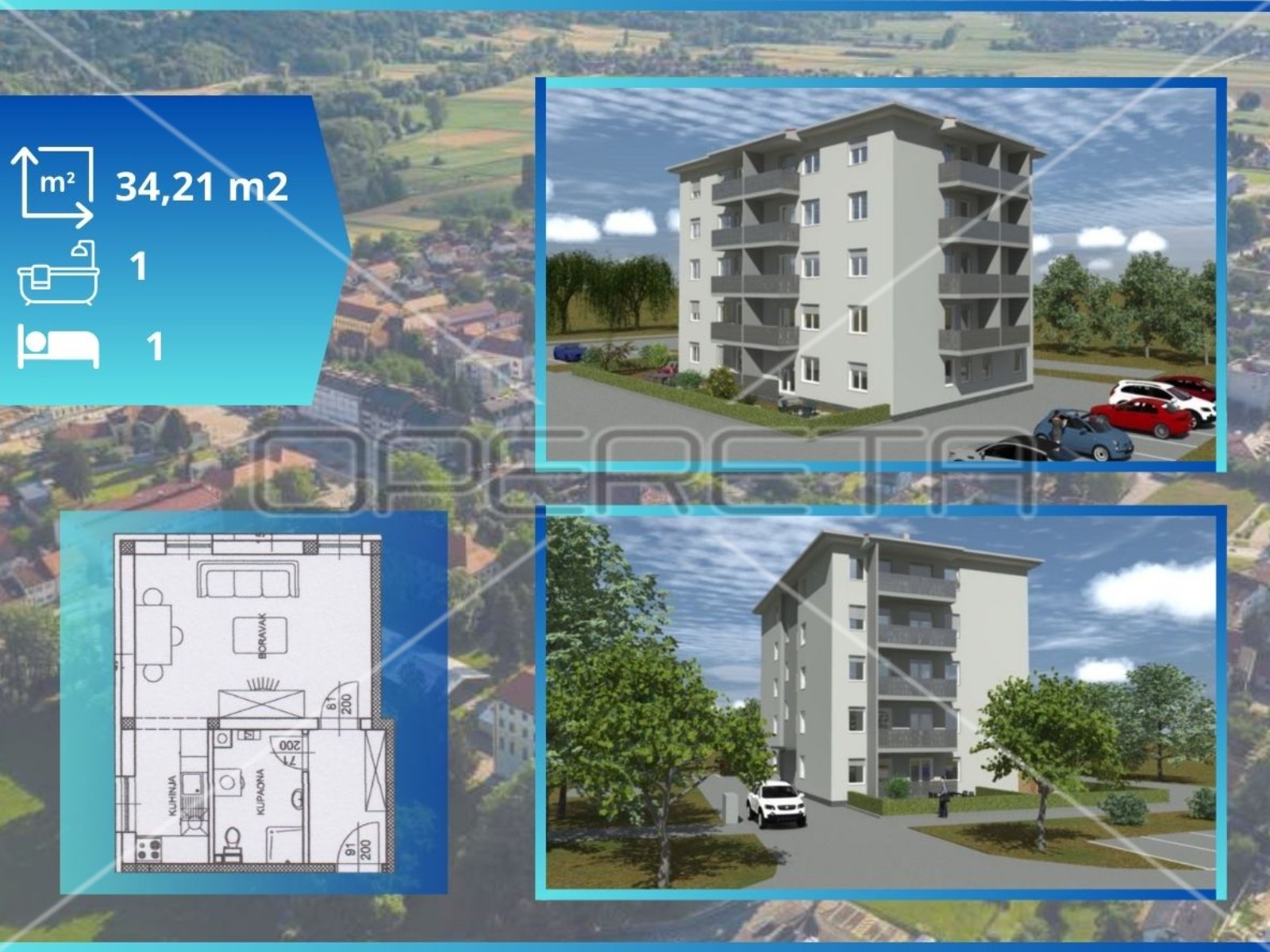Квартира, 34 м², 94 181$ — FAKTOR
