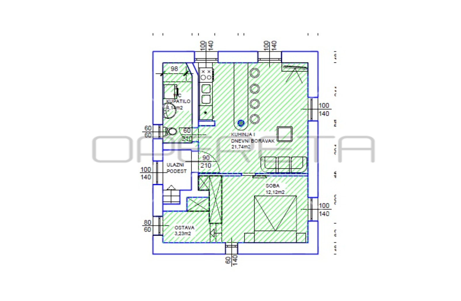 Квартира, 37 м², 191 758$ — FAKTOR