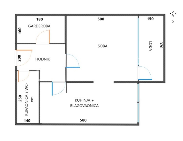 Квартира, 44 м², 161 409$ — FAKTOR