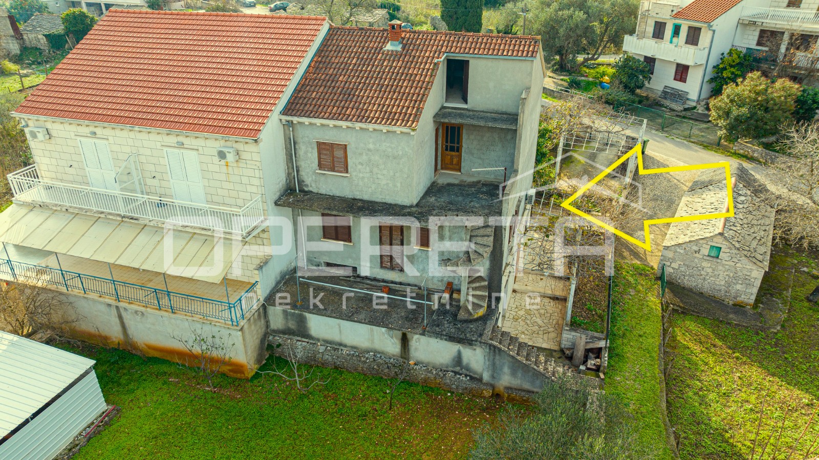 Prodaja, Kuća, Lumbarda, Lumbarda, Dvojni objekt, 240m2