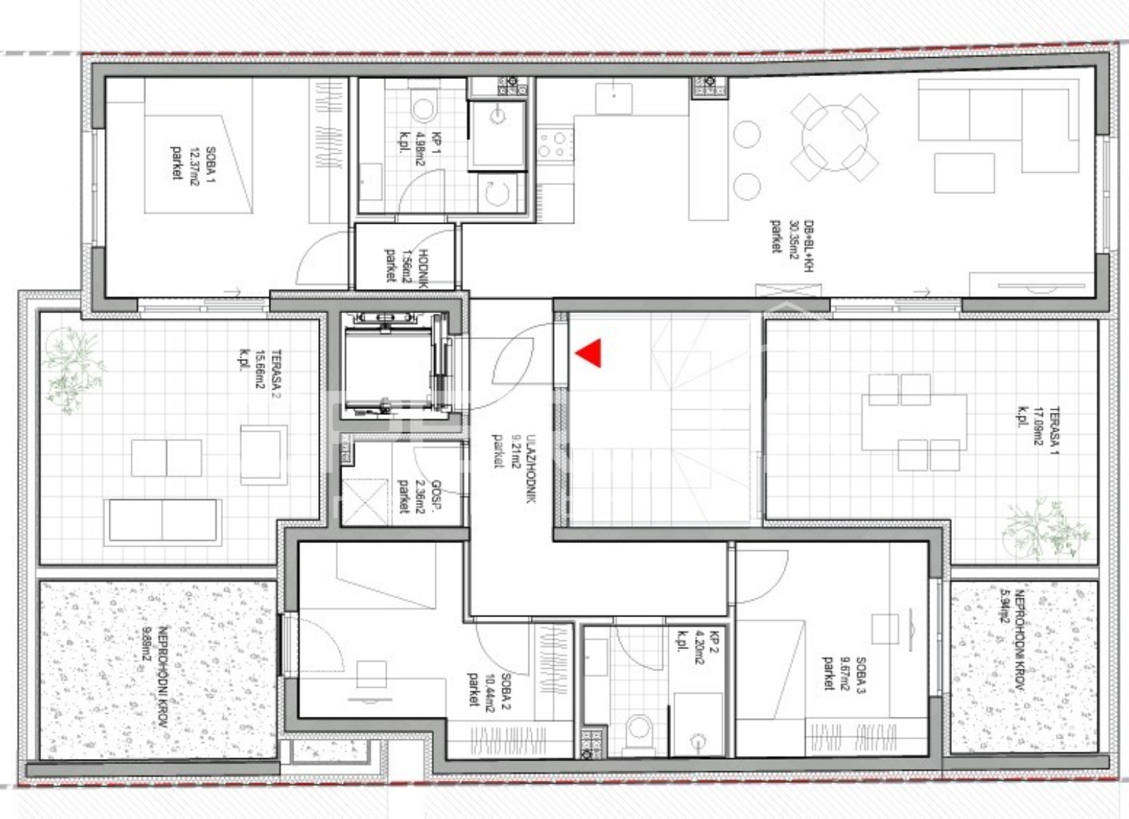 Sale, Flat, Trešnjevka, kod Nehajske, 4r, 99m2