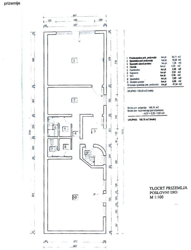 Prodaja, Kuća, Centar, Centar, Dvojni objekt, 155m2