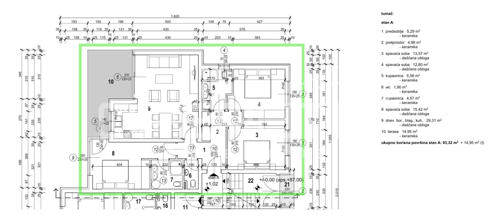 Prodaja, Stan, Poreč, Poreč, 3s, 96m2