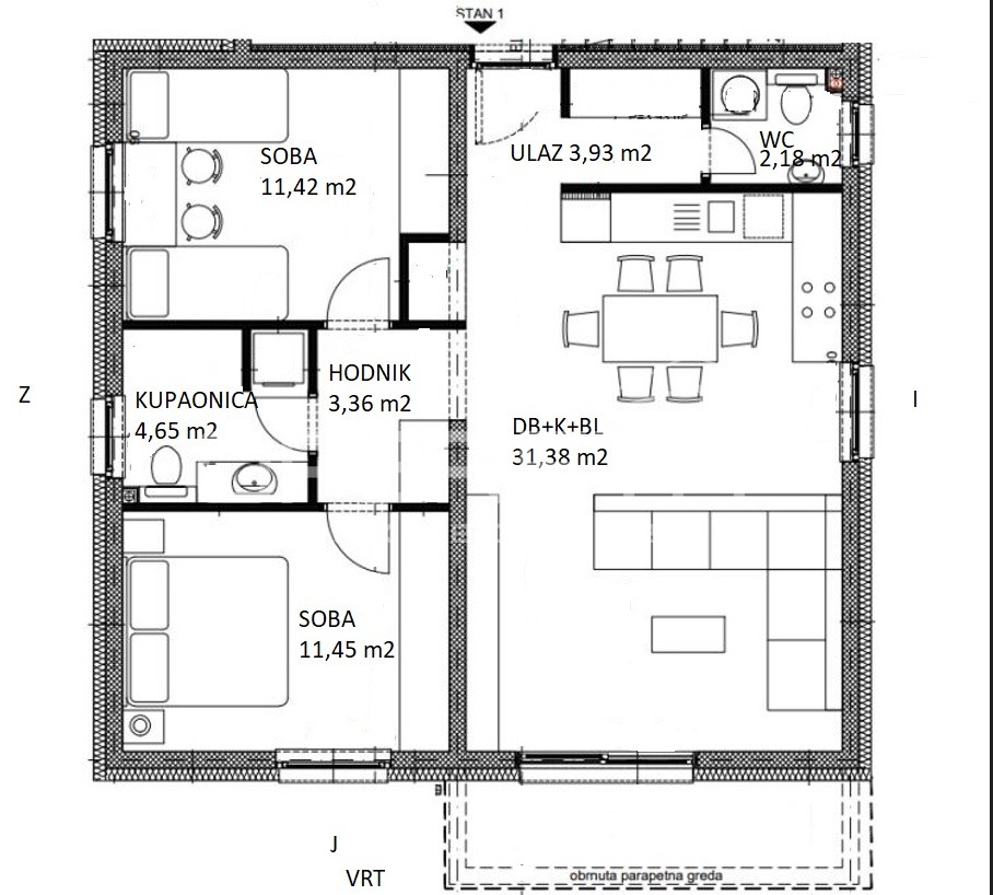 Prodaja, Stan, Centar, Velika Gorica, 3s, 93m2