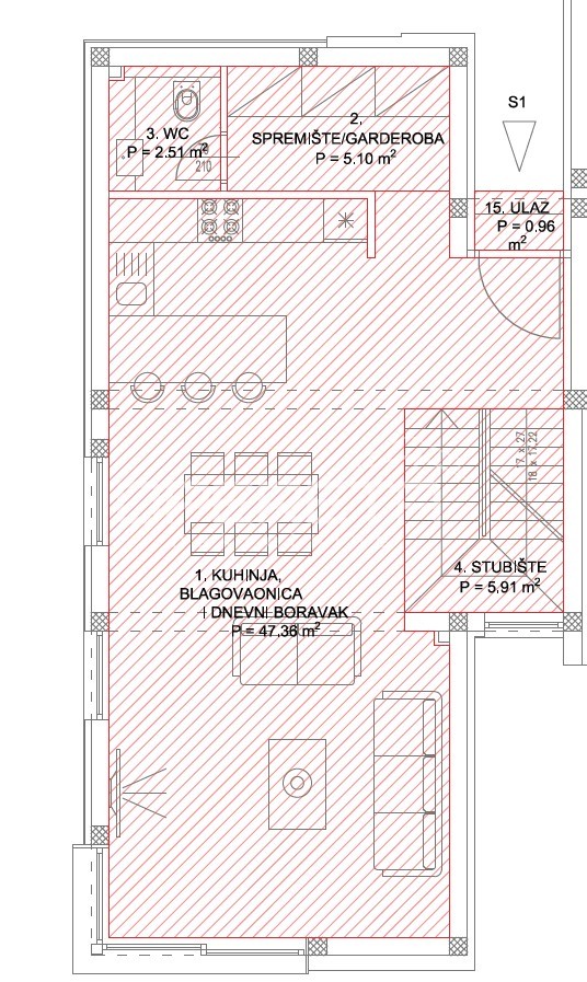 Prodaja, Kuća, Kožino, Put Velikog mula, Dvojni objekt, 197m2