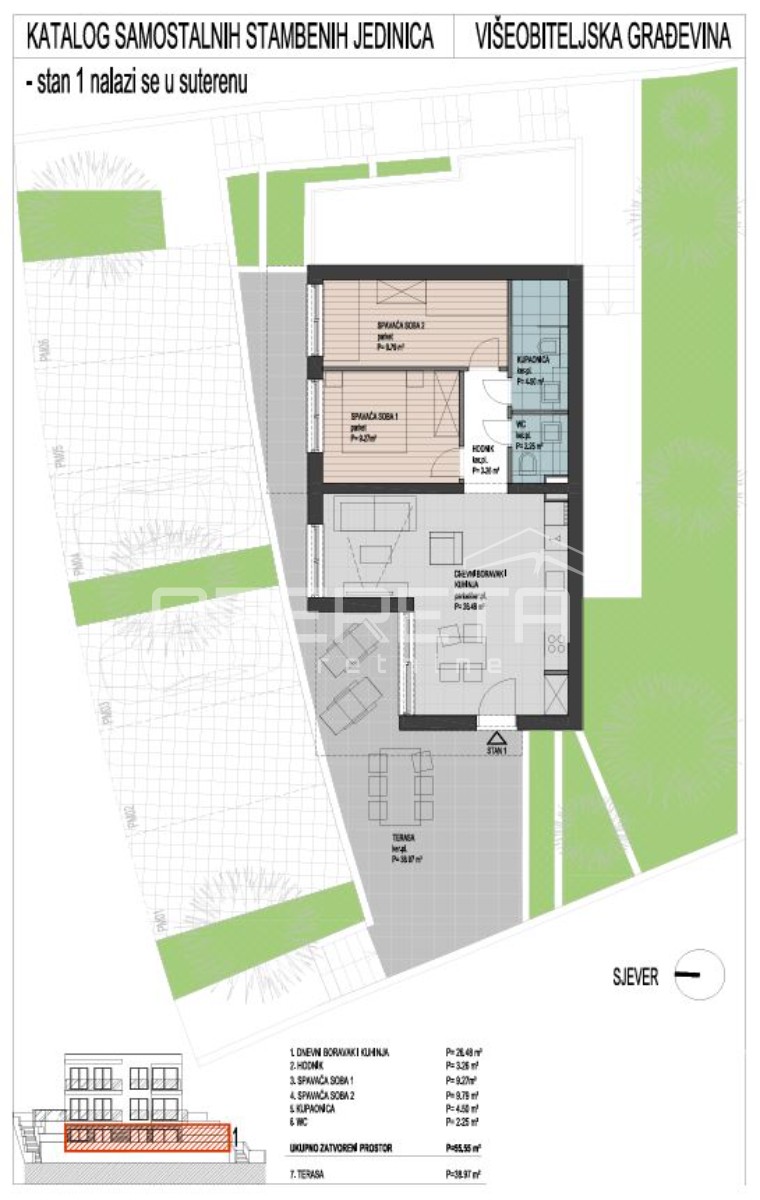 Prodaja, Stan, Čiovo, Planikovica, 2,5s, 75m2