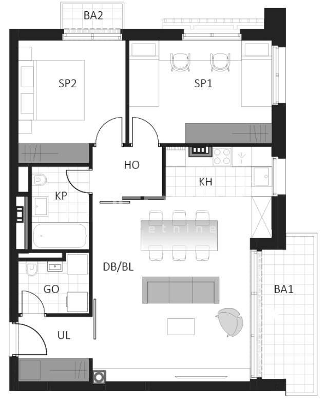 Sale, Flat, Delnice, Lujzijana ulica, 3r, 72m2