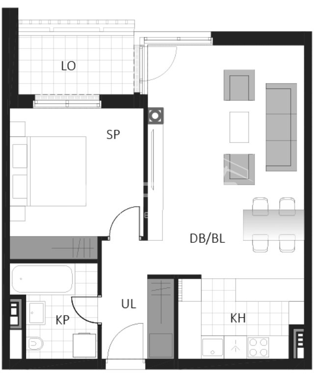 Sale, Flat, Delnice, Lujzijana ulica, 2r, 58m2