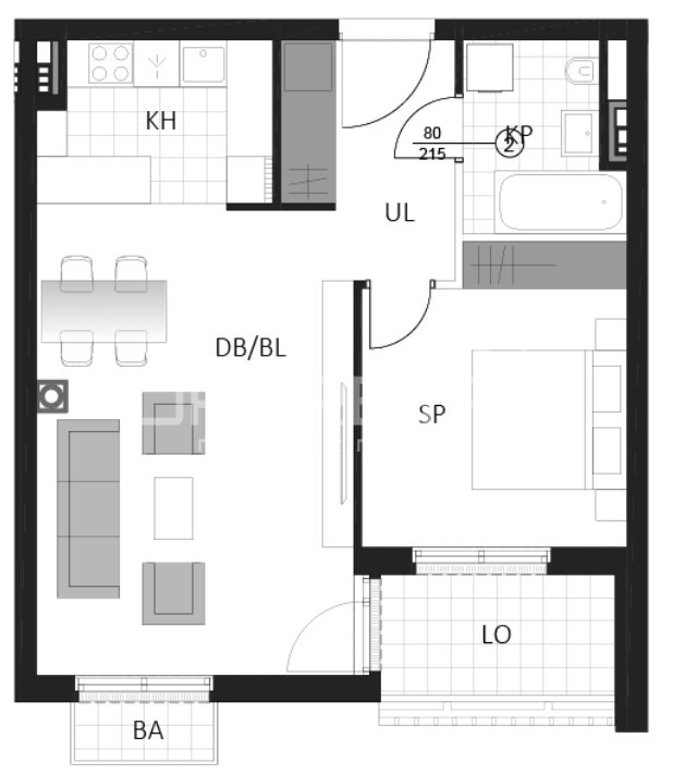 Sale, Flat, Delnice, Lujzijana ulica, 2r, 58m2