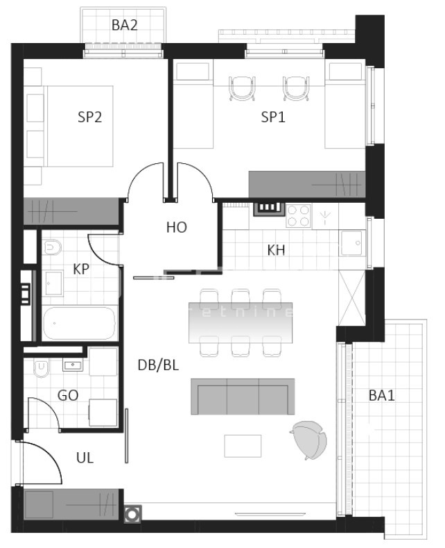 Sale, Flat, Delnice, Lujzijana ulica, 3r, 72m2
