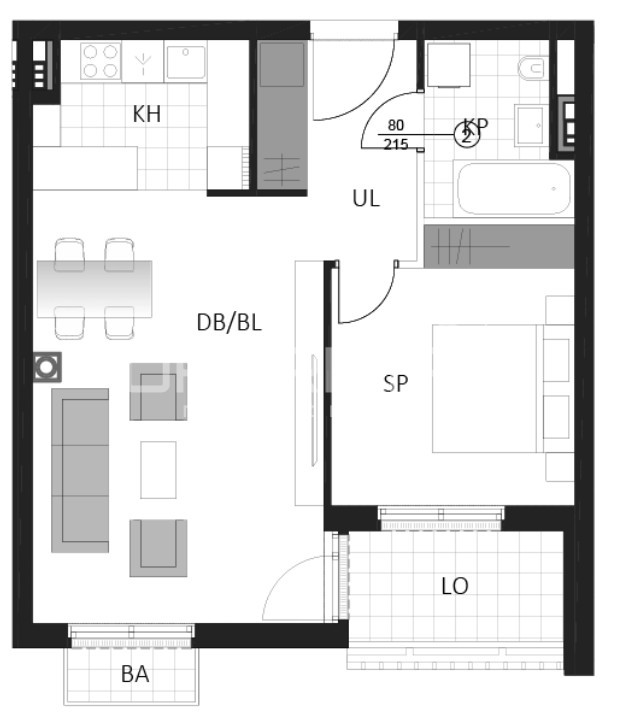 Sale, Flat, Delnice, Lujzijana ulica, 2r, 58m2