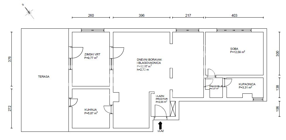 Prodaja, Stan, Centar, Grada Mainza, 2,5s, 97m2