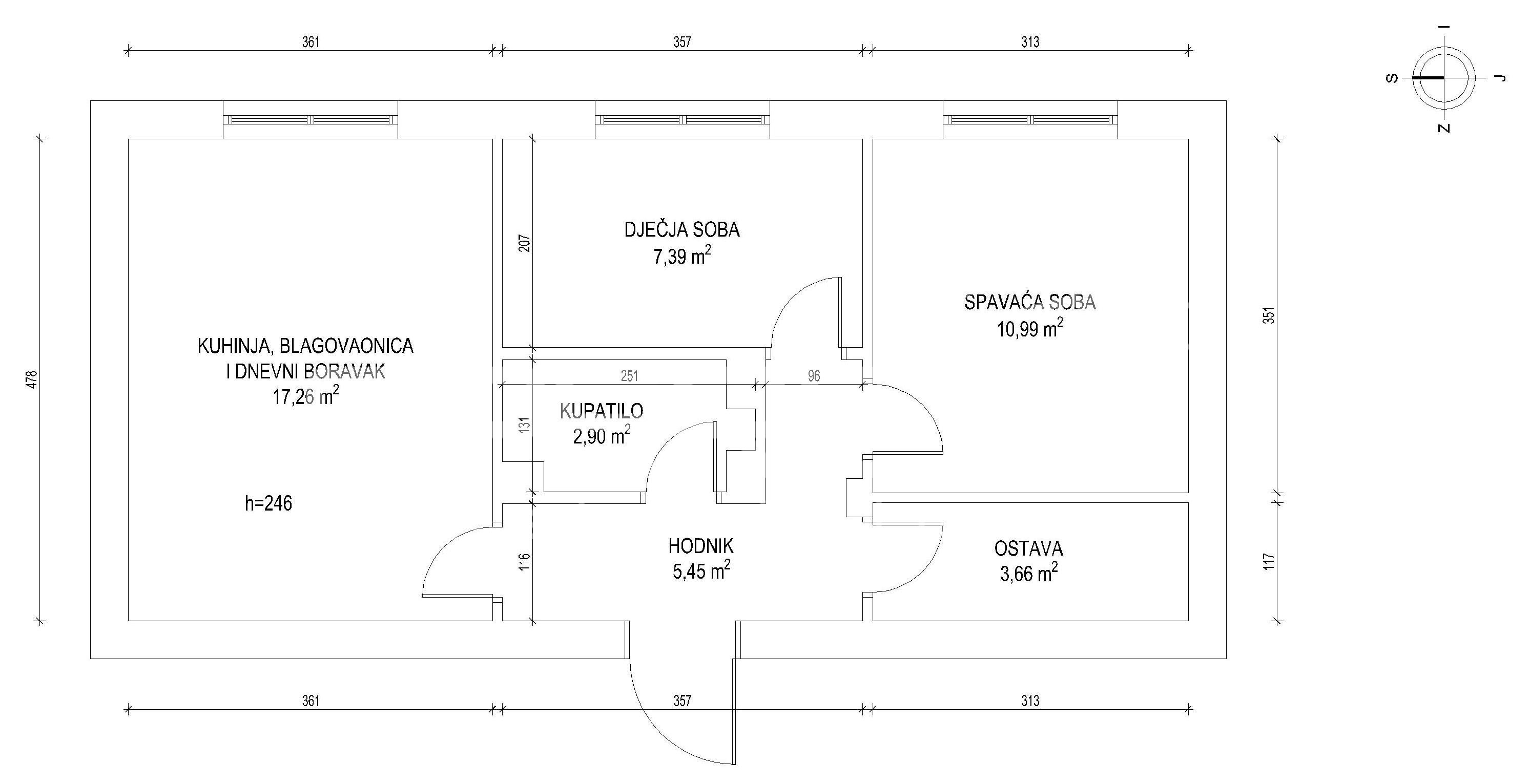 Prodaja, Stan, Trnsko, Trnsko, 2,5s, 48m2