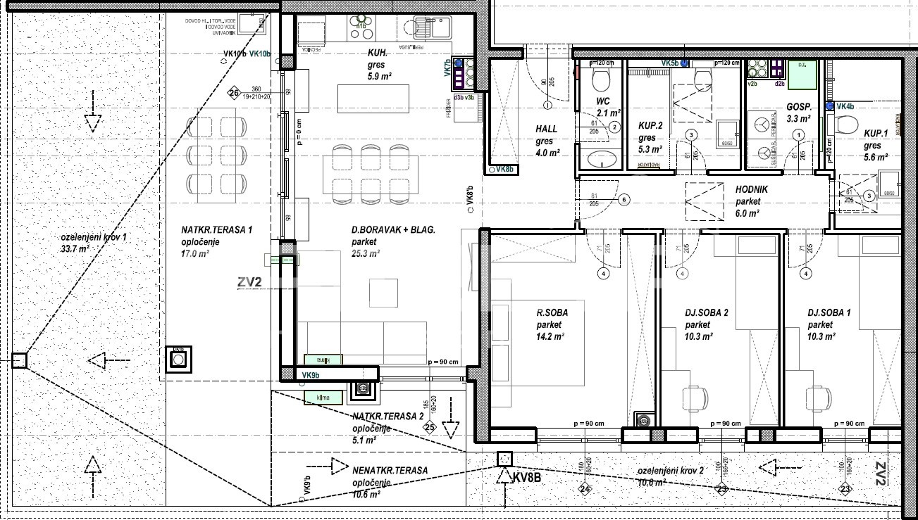 Sale, Apartment, Globetka, Vukovarska, 3,5r, 92m2
