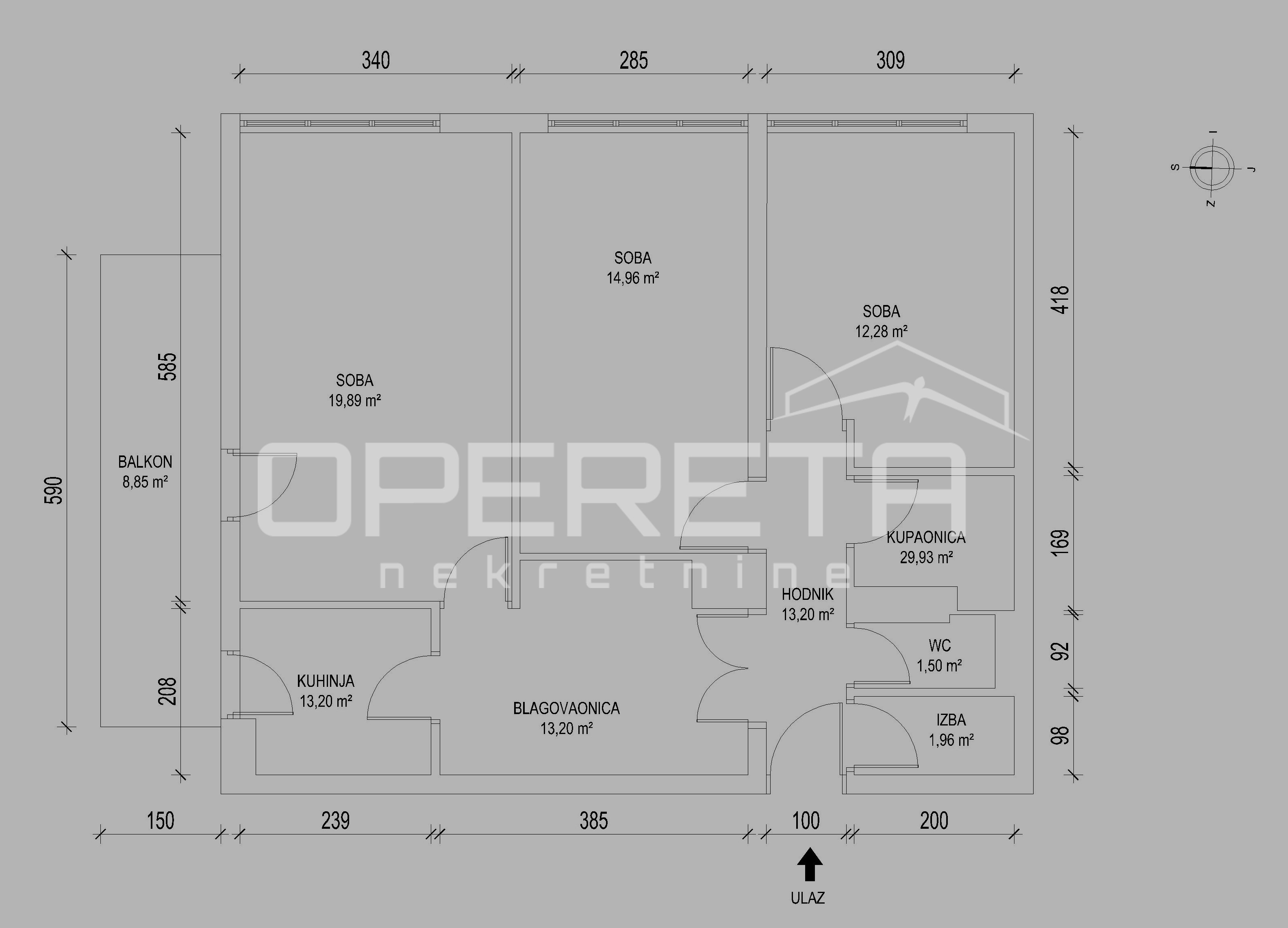 Prodaja, Stan, Voltino, Dragutina Golika, 3s, 76m2